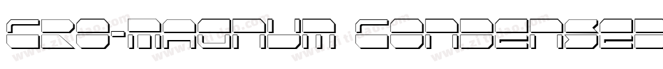 Cro-Magnum Condensed Shadow字体转换